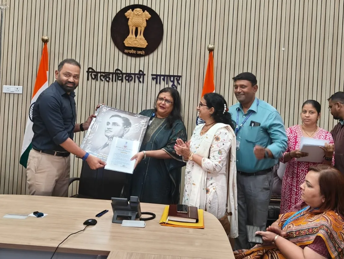 CPS (Katol Road) officials receive District Sports Excellence Award at felicitation ceremony