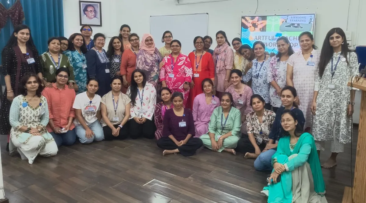Group of women at a workshop at CPS (Katol Road)
